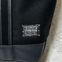 良品 PORTER ポーター ポーターガール トートバッグ Mサイズ ボーイフレンドトート メンズ レディース 吉田カバン ブラック 8614_画像2