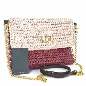 # beautiful goods # rare #ANTEPRIMA Anteprima MISTO chain shoulder bag basket bag pink series Gold metal fittings 