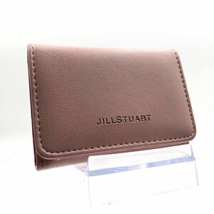 ■美品■JILLSTUART ジルスチュアート　三つ折り財布　レザー　ピンク　ゴールド金具