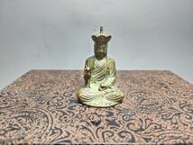 蔵友旧蔵出 銅製 地藏王菩薩像 密宗密教 供養品 仏教美術品_画像1