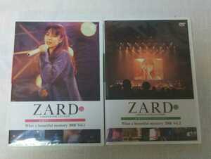 未開封DVD ZARD CD＆DVDコレクション What a beautiful memory 2008 Vol.1,2 2巻セット　冊子無しです