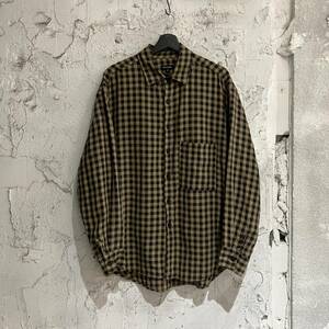 美品 evan kinori Big Shirt Two エヴァンキノリ チェック柄 リネンシャツ サイズM 併0305