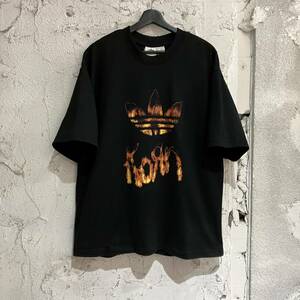 美品 adidas × KORN アディダス コーン Tシャツ サイズXL 