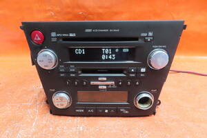 BY6086 present condition delivery Subaru BP5 BL5 BL9 Legacy latter term CD&MD audio GX204JEF2/6 ream CD changer / air conditioner switch / original *MD reproduction NG