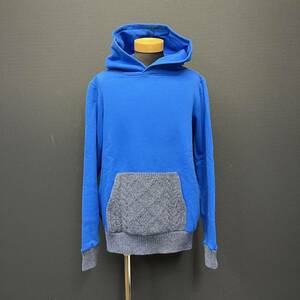 JUN HSHIMOTO COMBINATION HODDIE ジュンハシモト コンビネーション フーディー パーカー size 5 新品未使用品 ブルー 