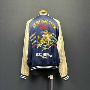 中田商店 NAKATA TOUR JACKET 日本製 ナカタ ツアージャケット スカジャン スーベニアジャケット アメカジ 虎 鷹 刺繍