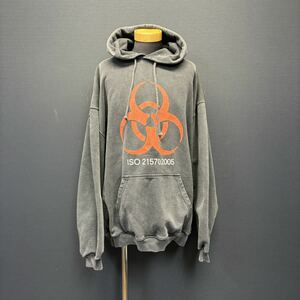 VETEMENTS Genetically Modified Hoodie ヴェトモン ジェネティック モディファイド フーディー size S グレー/ブラック