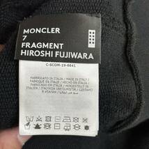 MONCLER FRAGMENT SWEAT ZIP HOODIE モンクレール フラグメント スウェット ジップ フーディー size M ブラック 長袖_画像8