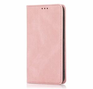 PUレザー　IPhone用　磁気フラップケース　For iPhone 15 ProMax　Pink