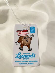 新品 レナーズ レナーズベーカリー ハワイ限定 日本未発売 Leonard's BAKERY lanyard ホワイト色 マラサダ白　ネームタグ　旅行　バッグ