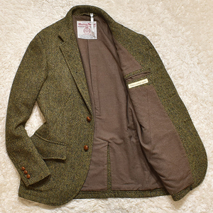 HARRIS TWEED Edition ハリスツイードトゥモローランド 日本製 テーラードジャケット くるみボタン ウール Mサイズ