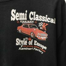 TEDMAN テッドマン カミナリモータース 旧車 長袖 Tシャツ セミクラシカル ブラック バックプリント 弐限定解除 エフ商会 坂東商会_画像2