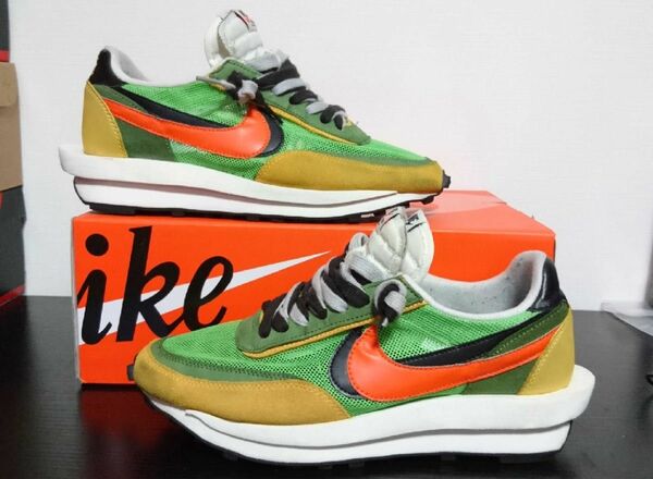 sacai × NIKE LDV WAFFLE GREEN 