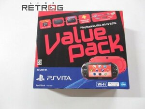 PlayStation Vita本体 （PCH-2000シリーズ） Wi-Fiモデル レッド/ブラック Value Pack(PSVITA本体・PCHJ-10 PS Vita