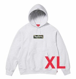 Supreme Box Logo Hooded Sweatshirt Grey XL 