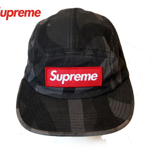 Supreme シュプリーム ジェットキャップ ボックスロゴ カモ柄 USA ブラックベースの画像3