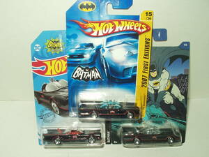 HW TV Batmobile / ホットウィール バットモービル 2007ファーストエディション バットマンシリーズ クラシックTⅤ 3台セット