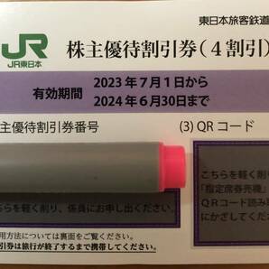 （即対応，コード連絡送料無料）JR東日本 株主優待割引券の画像1