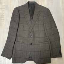 【極美品】GREEN LABEL RELAXING BRITISH WOOL 2B グレンチェック テーラード ジャケット グリーンレーベルリラクシング UNITED ARROWS_画像2