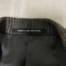 【極美品】GREEN LABEL RELAXING BRITISH WOOL 2B グレンチェック テーラード ジャケット グリーンレーベルリラクシング UNITED ARROWS_画像4