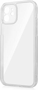 231561 iPhone 12 6.1インチ 用 透明 ハイブリッドカバー ストラップホール付き 薄型 クリアケースアイフォン 12ケース 12カバー