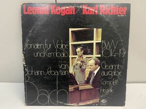 KOGAN,RICHTER BACH VIOLIN SONATAS SEVEN SEAS SLA 5002 3 Japan OBI VINYL 2LP【953】