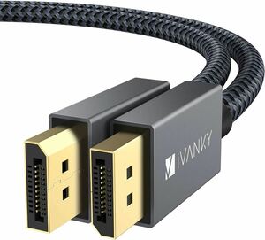 Displayport ケーブル,iVanky【VESA認証ゲーミングDPケーブル 1.2/4K/1M】4K@60Hz/ 2K@165Hz/ 2K@144Hz, DP to DP，最大21.6Gbps