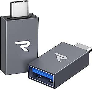 Rampow USB Type C & USB 変換アダプタ【二個セット】OTG対応 MacBook iPad Pro, Sony Xperia
