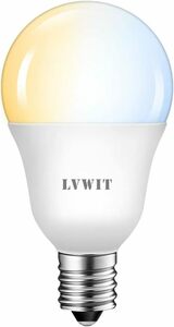 LVWIT LED電球 40W形相当 E17口金 500LM 調光 調色 LEDランプ 消費電力5W 