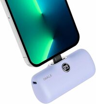 iWALK モバイルバッテリー 超小型 iPhone 4800mAh コネクター内蔵 コードレス 軽量 直接充電 急速充電_画像1