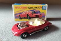 ★MATCHBOX　マッチボックス　Superfast３６「HOT ROD　DRAGUAR」（１９７０）　未使用　元箱あり★_画像1