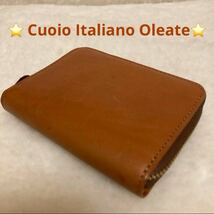 【良品】 ☆ Cuoio Italiano Oleato ☆ イタリア製 イタリアで愛されるブランドの コインケース_画像1