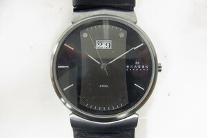 P503-N34-578◎ SKAGEN スカーゲン メンズ クォーツ 腕時計 現状品③◎