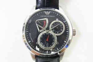 Q052-Y2-6216◎ EMPORIO ARMANI アルマーニ AR-4622-30 メンズ クォーツ 腕時計 現状品③◎