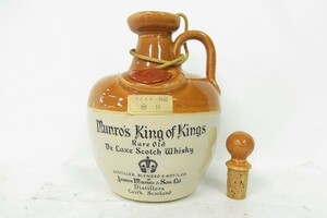 P359-Y30-489 未開栓 MUNRO'S マンローズ KING OF KINGS キングオブキングス 陶器ボトル スコッチ ウイスキー 760ml 43％ 現状品①