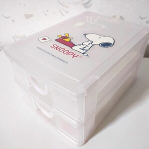スヌーピー 二段ボックス チェストボックス カラーボックス SNOOPY 小物入れ 収納 2段収納 2段BOX PEANUTS