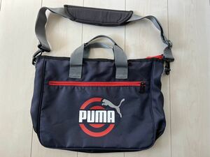 Puma プーマ Navy / Red ショルダーバッグ 手提げバッグ 通塾カバン スクールバッグ