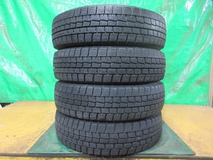 DUNLOP WINTERMAXX WM01 155/65R14 4本 No.4138上 スタッドレス 冬タイヤ 70％残溝