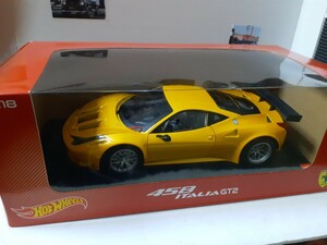 ホットウィール　1/18　フェラーリ458　イタリアGT2　少し訳あり