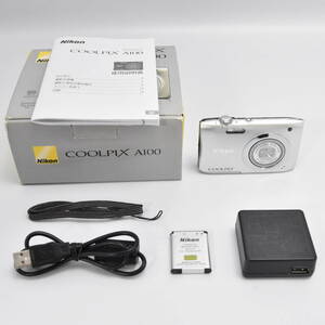 #B1126 Nikon デジタルカメラ COOLPIX A100 光学5倍 2005万画素 シルバー A100SL