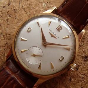 1960S LONGINES cal.30L 9K solid gold case ロンジン 手巻 アンティーク ヴィンテージ 9金無垢 30mmキャリバーの画像2