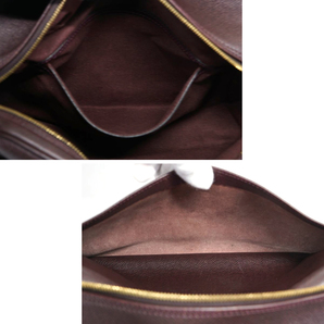 【極美品】Louis Vuitton タイガ リポーター ショルダーバッグ アカジュー 赤茶 鞄 斜め掛け ボルドー TAIGA BAG メンズレディース M30156の画像6