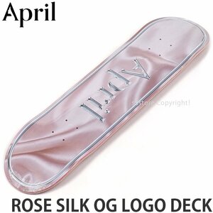 1円～ APRIL ROSE SILK OG LOGO DECK 8.0 x 31.91 エイプリル ロゴ デッキ スケートボード スケボー 板 パーク 初心者 [同梱不可]