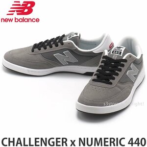 1円～ NEW BALANCE CHALLENGER x NUMERIC 440 GREY 27.5cm ニューバランス スケボー スケシュー スニーカー シューズ 靴 [同梱不可]