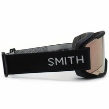 1円～ 23-24 SMITH SQUAD GOGGLE BLACK CHROMAPOP EVERYDAY ROSE GOLD MIRROR スミス スカッド ゴーグル スノーボード [同梱不可]_画像3