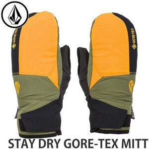 1円～ 23-24 VOLCOM STAY DRY GORE-TEX MITT M ボルコム ゴアテックス ミット グローブ 手袋 ミトン スノボー スキー 2024 [同梱不可]