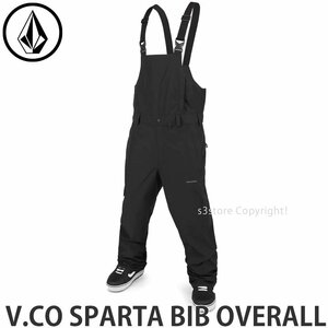 1円～ 23-24 VOLCOM V.CO SPARTA BIB OVERALL BLACK M ボルコム ビブ オーバーオール スノーボード スノボ ウェア つなぎ [同梱不可]