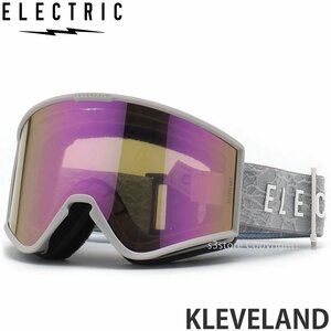 1円～ 23-24 ELECTRIC KLEVELAND GREY NURON PINK CHROME CONTRAST エレクトリック スノボ ゴーグル ASIANFIT SNOＷ 2024 [同梱不可]