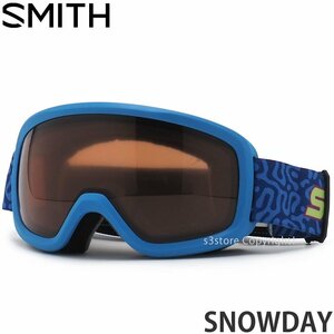 1円～ 23-24 SMITH SNOWDAY COBALT ARCHIVE RC36 スミス スノーボード スキー ゴーグル キッズ 子供 ユース KIDS 2024 [同梱不可]