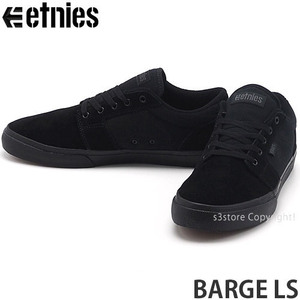 1円～ ETNIES BARGE LS BLAKC/BLACK/BLACK 26.0cm エトニーズ バージ LS スニーカー 靴 スケートボード スケボー [同梱不可]